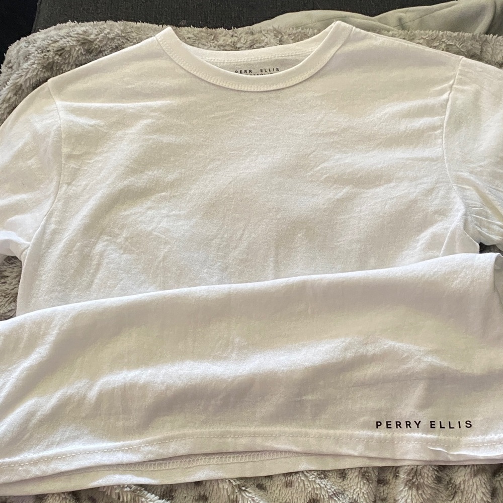 Perry Ellis Men's White Short Sleeve Tee